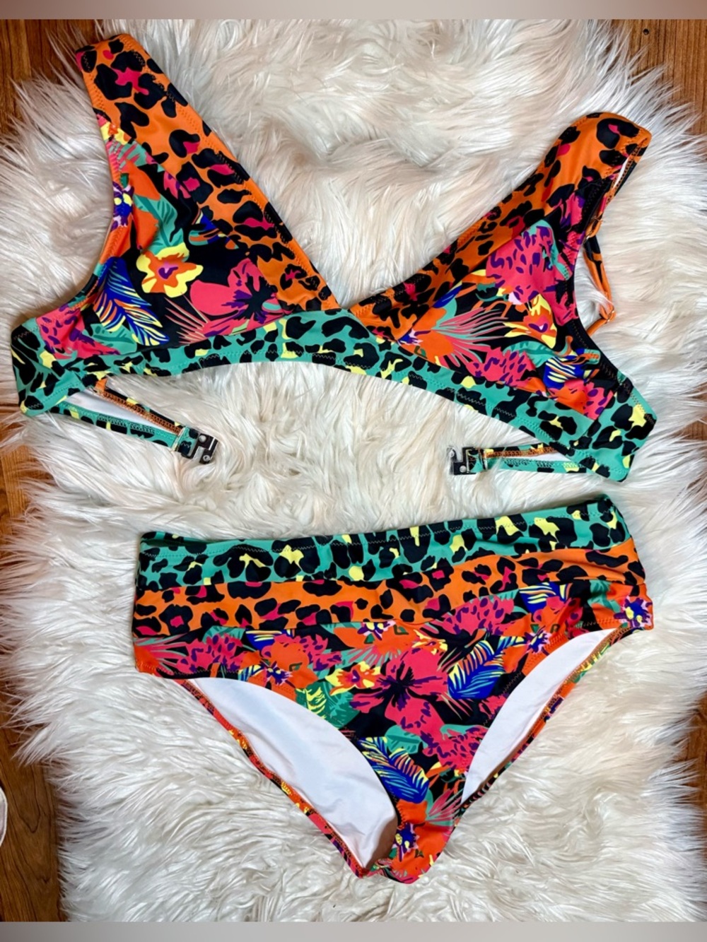 Tropical Print Swim Set